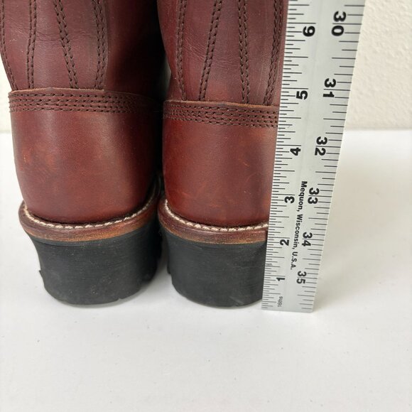Chippewa L73026 Logger Boot Womens 6 M Redwood Leather Oil Resistant Vibram - Picture 6 of 14